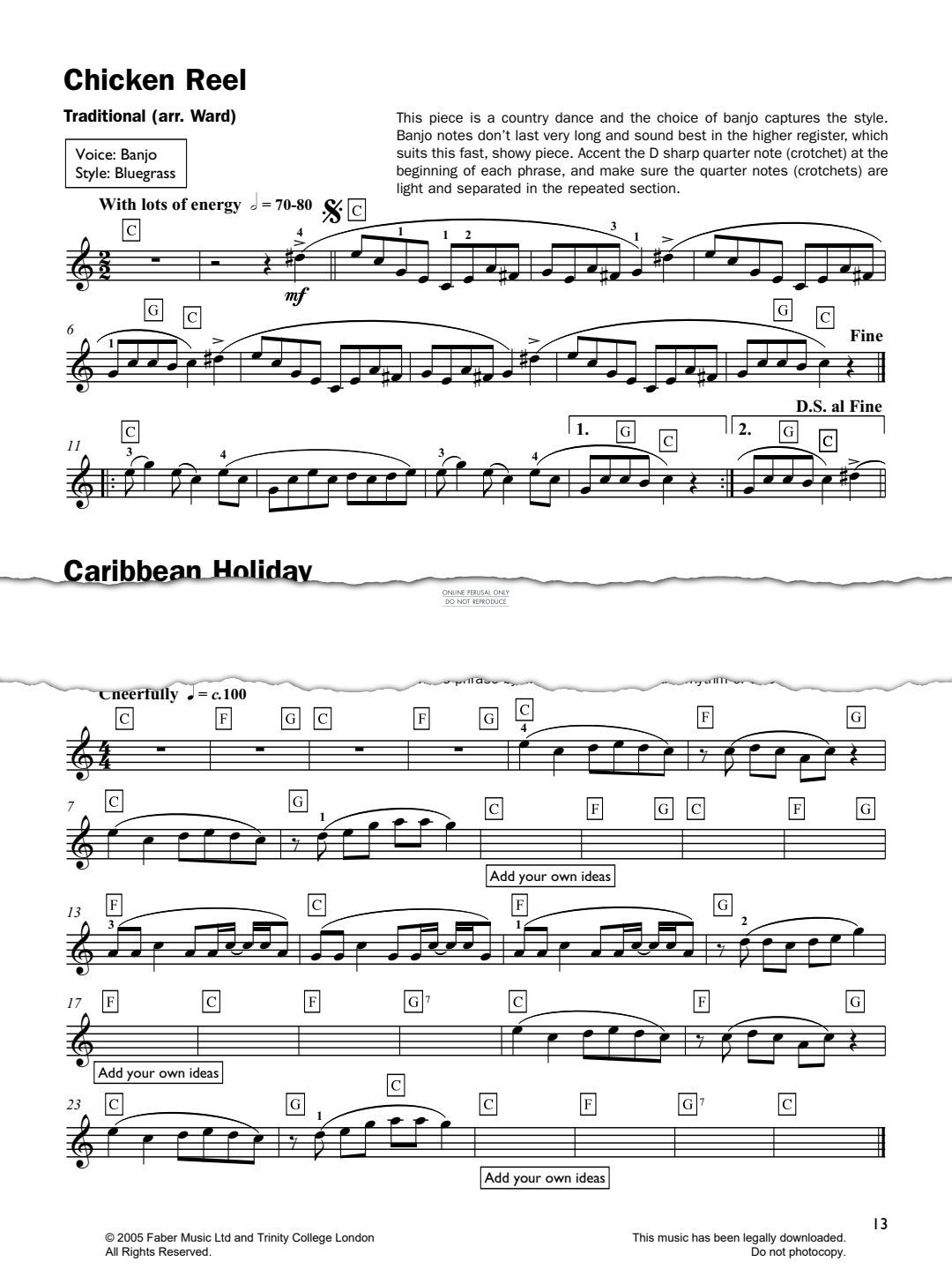 Product gallery: Page 1 of 1 Chicken Reel, Traditional