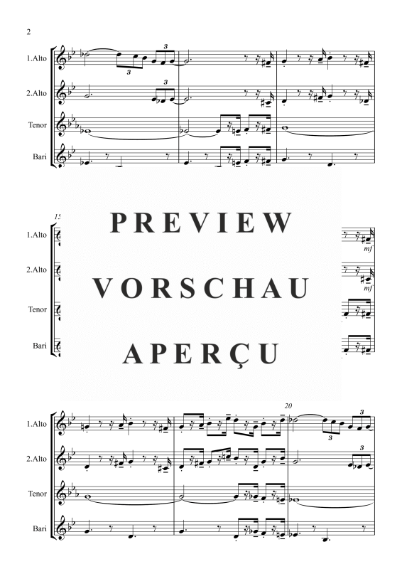 gallery: Pink Panther, , Saxophone Quartet Satb