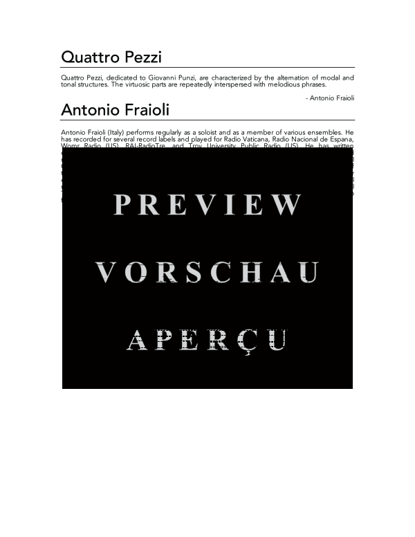 Product gallery: Page 4 of 11 klQuattro Pezzi, , (Klarinette Solo)