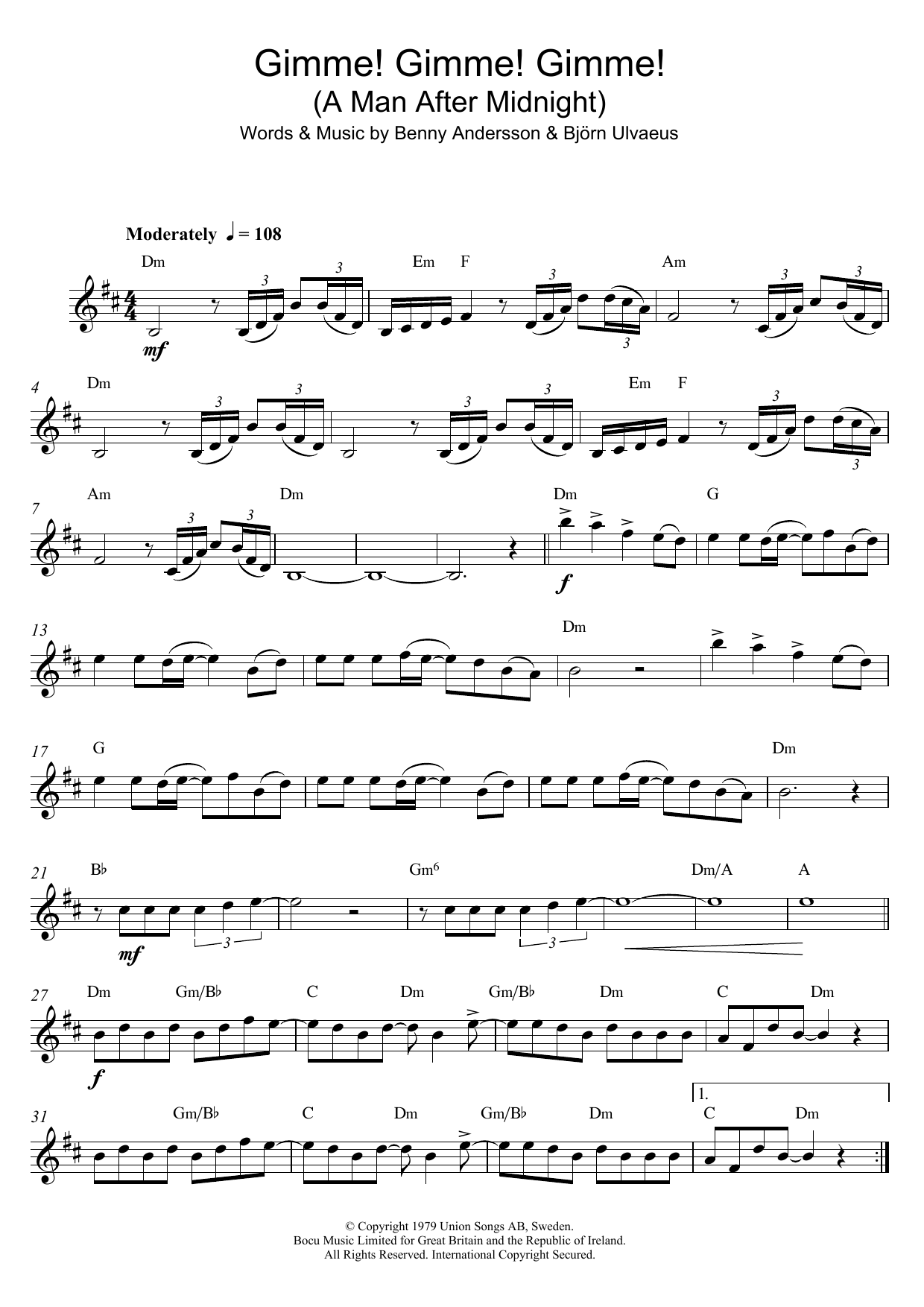 Product gallery: Page 1 of 1 Gimme! Gimme! Gimme! (A Man After Midnight), ABBA