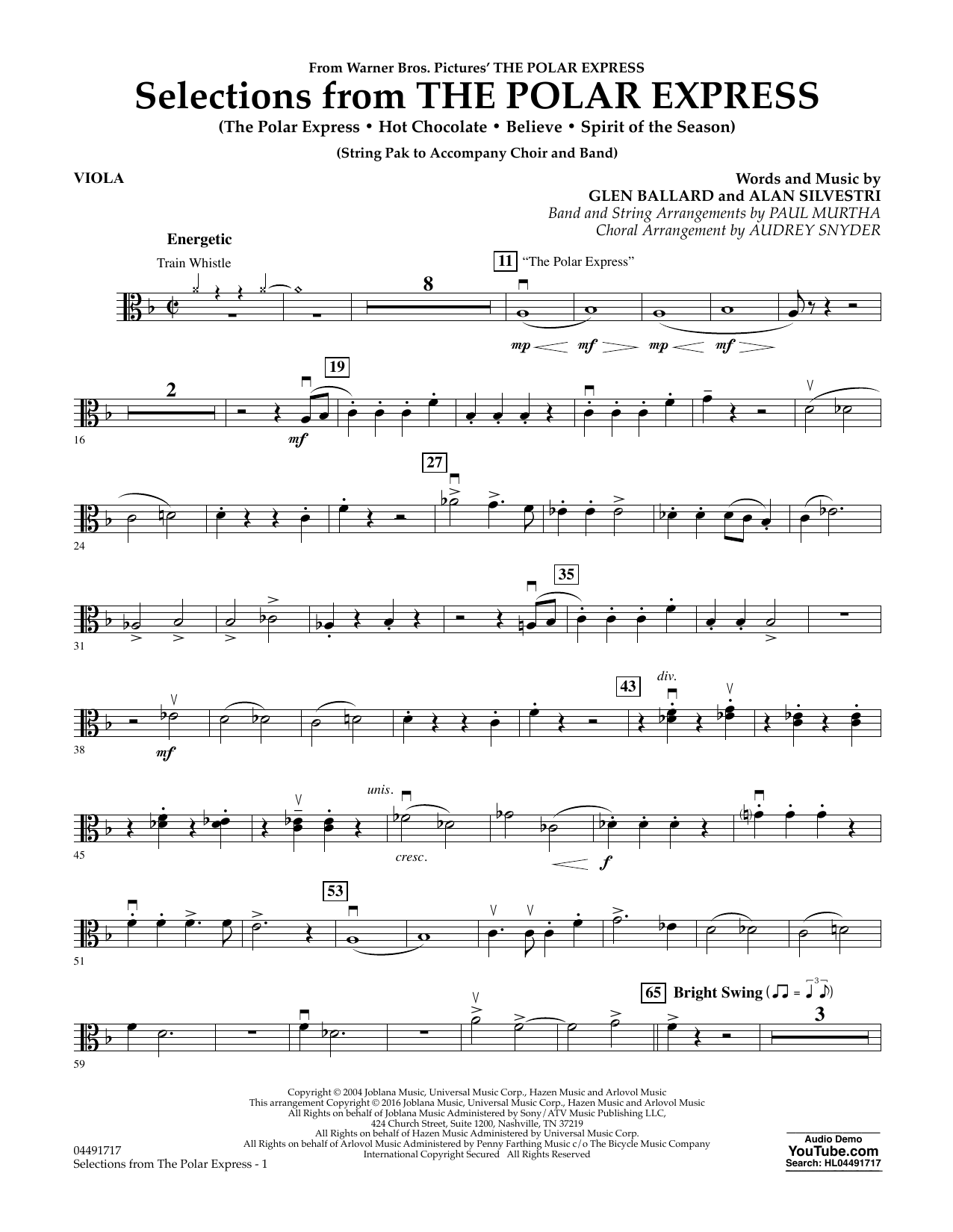 Produktbild zu: The Polar Express - Viola
