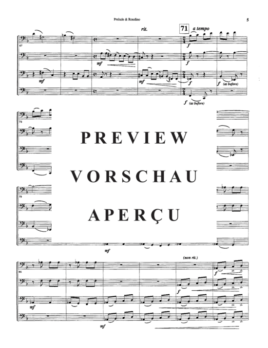 Product gallery: Page 8 of 21 Prelude and Rondino , , (Tuba Quartett EETT)