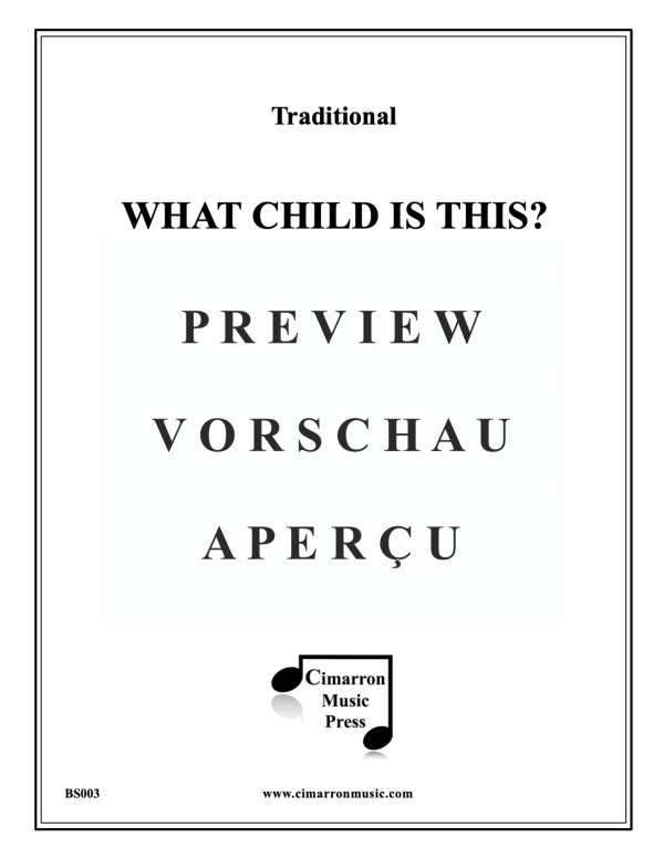 Produktgalerie: Seite 2 von 11 What Child Is This?, , Blechbläserquintett