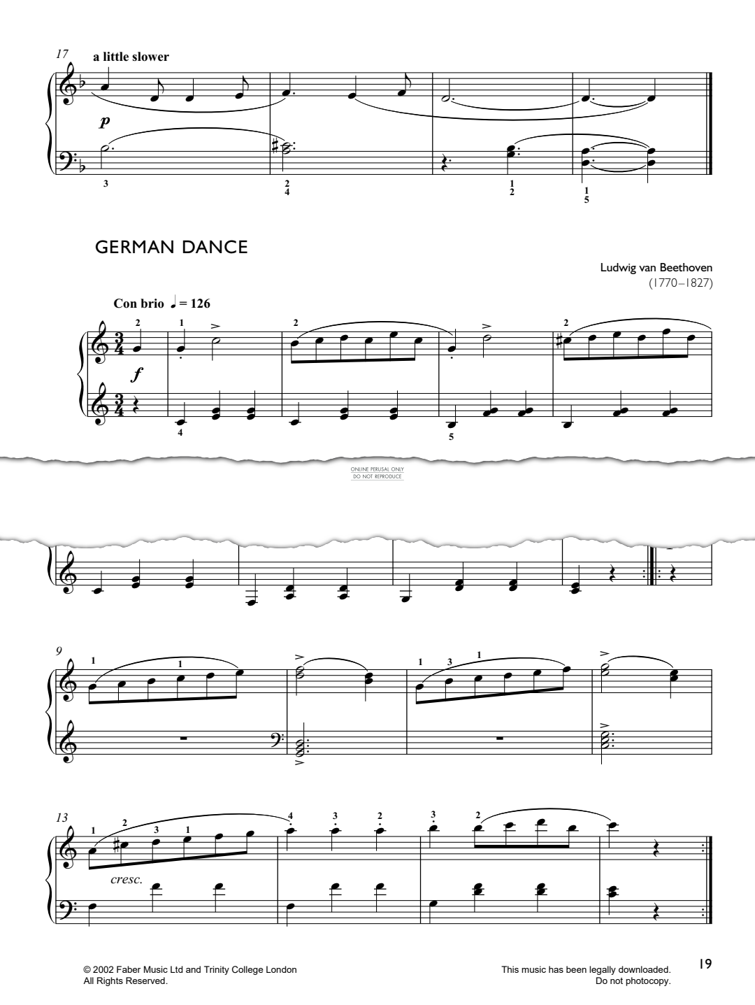 Produktgalerie: Seite 1 von 1 German Dance, Ludwig van Beethoven, Klavier