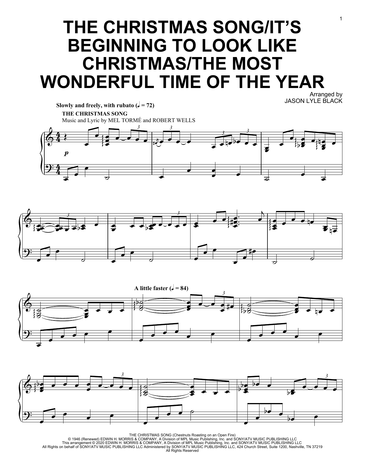 Product picture to: The Christmas Song/It's Beginning To Look Like Christmas/The Most Wonderful Time Of The Year
