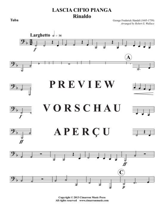 Produktgalerie: Seite 15 von 19 Lascia Ch'io Pianga , , (Blechbläser-Quintett + Orgel)