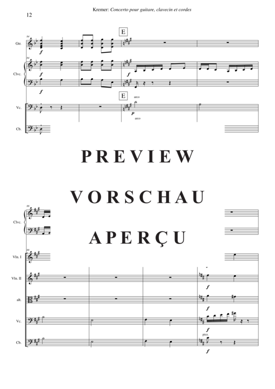 Product gallery: Page 13 of 21 Concerto pour guitare, clavecin et orchestre à cordes , , (guitar, harpsichord + string orchestra)
