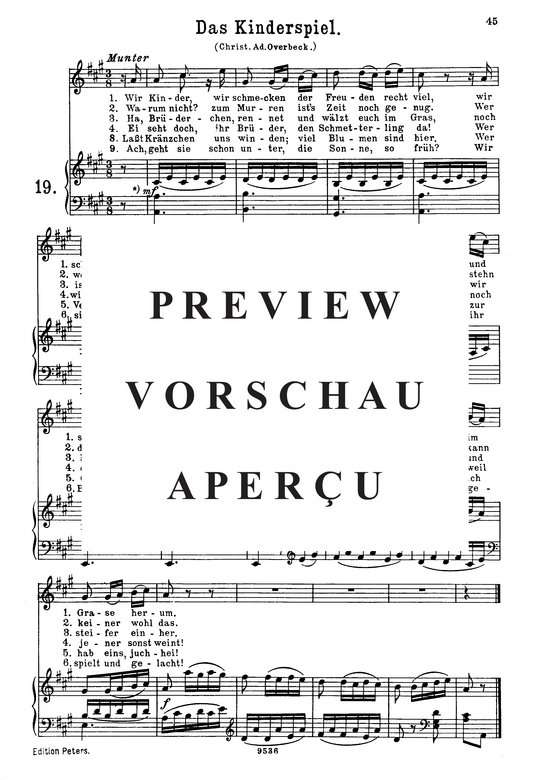 Product picture to: Das Kinderspiel K.498Wolfgang Amadeus Mozart