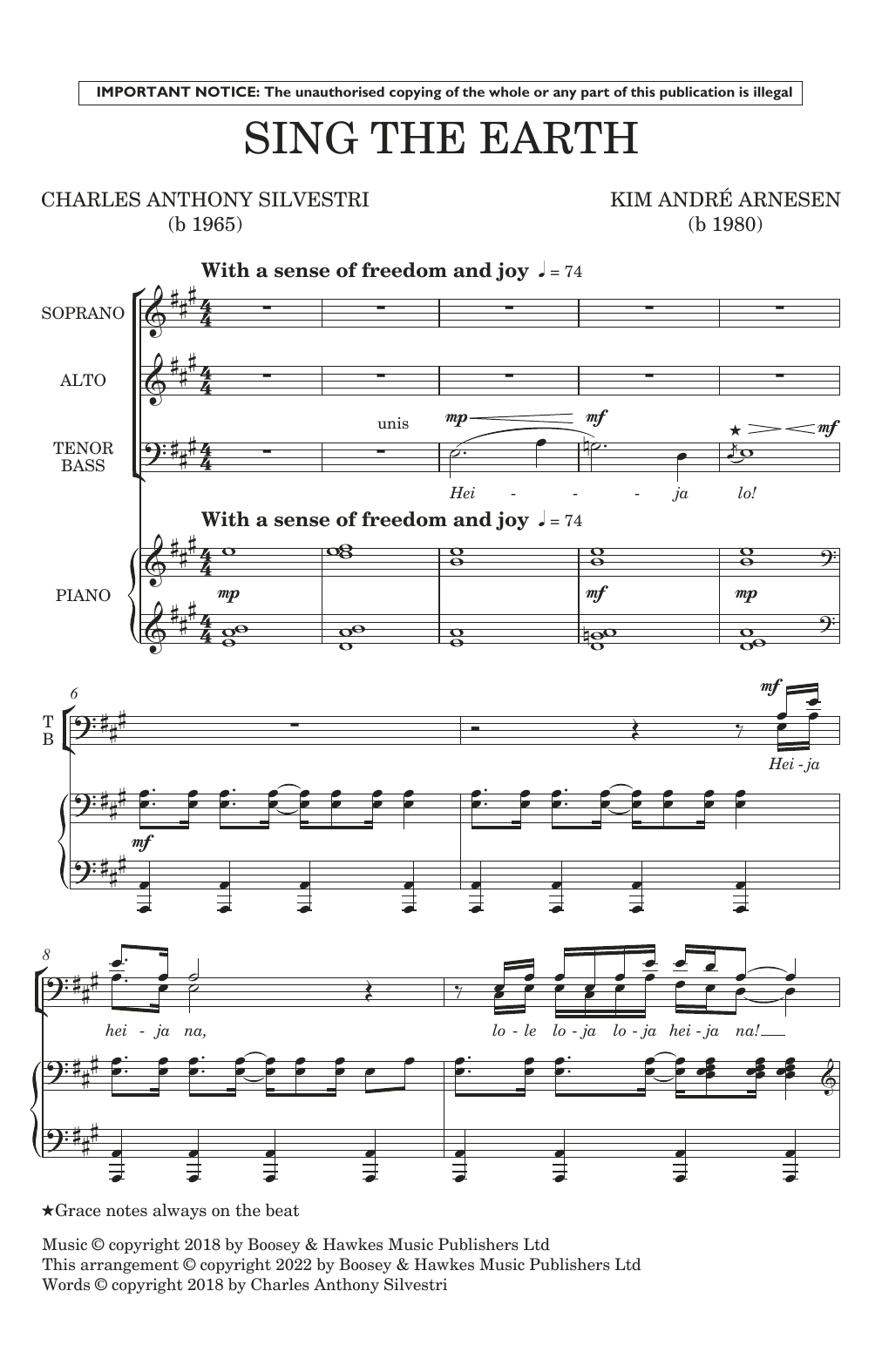 Product picture to: Sing The Earth (Mixed Voices)