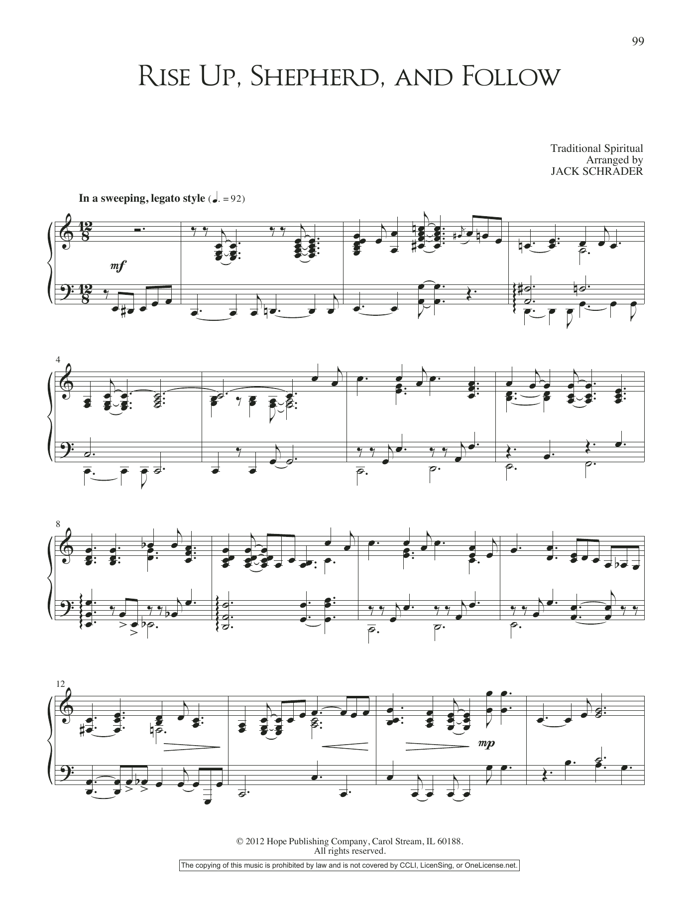 Product gallery: Page 1 of 1 Rise Up, Shepherd, and Follow, Jack Schrader