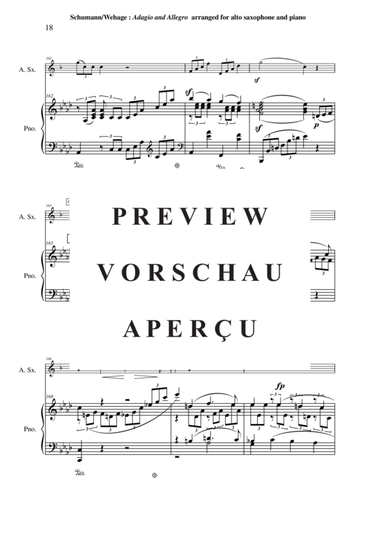 Product gallery: Page 19 of 21 Adagio und Allegro, Opus 70 , , (alto saxophone + piano)