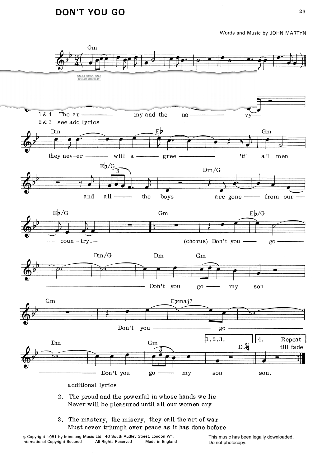 gallery: Don't You Go, John Martyn