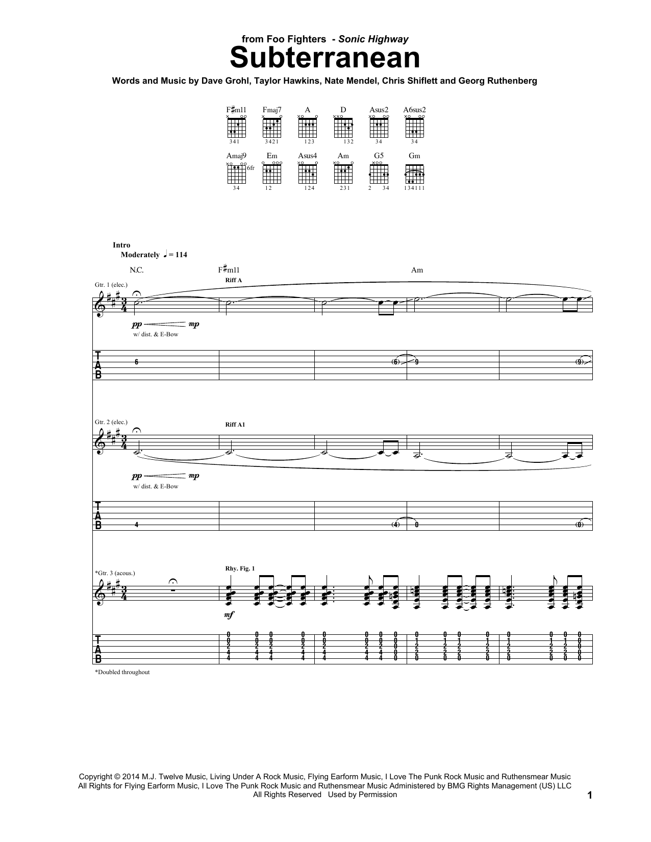Product gallery: Page 1 of 1 Subterranean, Foo Fighters