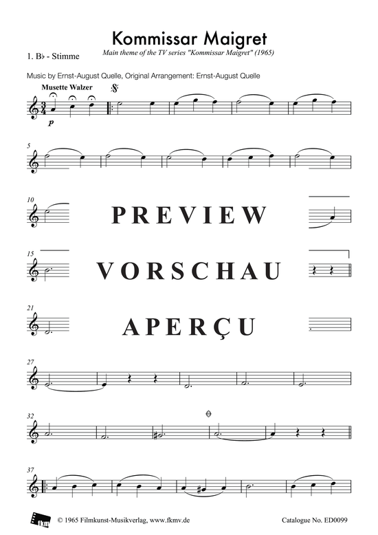 Produktbild zu: Kommissar Maigret: B-Stimme 1Aus der TV-Serie "Kommissar Maigret"