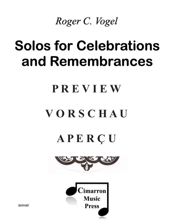 Product gallery: Page 2 of 21 Solos for Celebrations and Remembrances , , (flute solo)