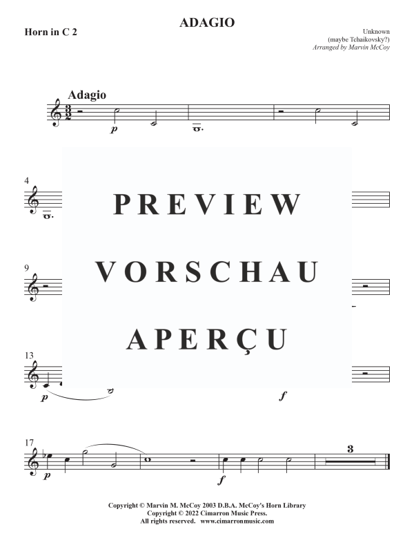 Product gallery: Page 6 of 8 Adagio, , Horn Quartet