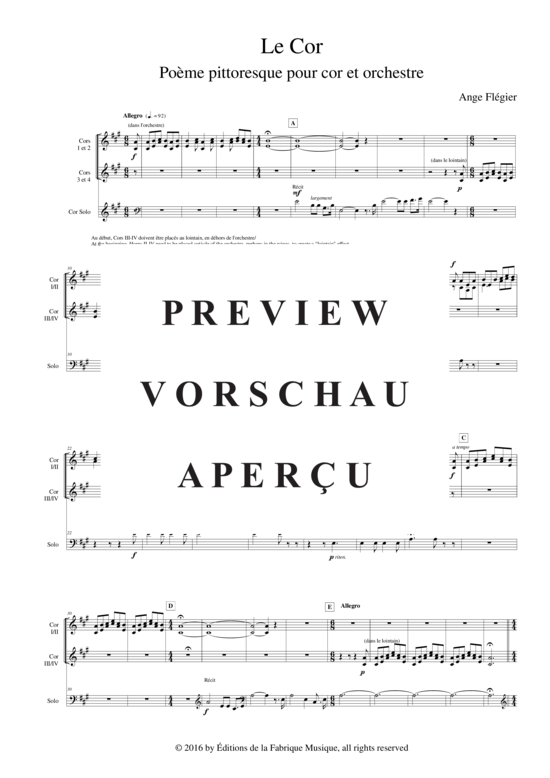 Product gallery: Page 4 of 21 Le Cor , , (Horn in F + Orchester)