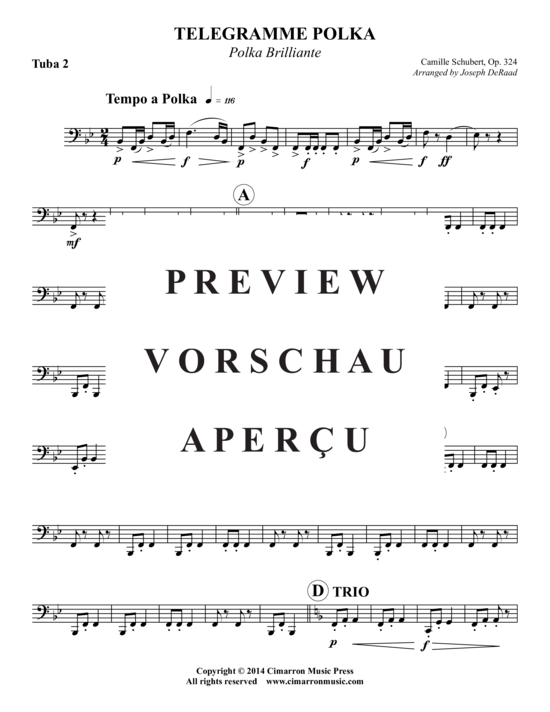 Product gallery: Page 16 of 17 Telegramme Polka , , (2x Baritone, 2x Tuba)