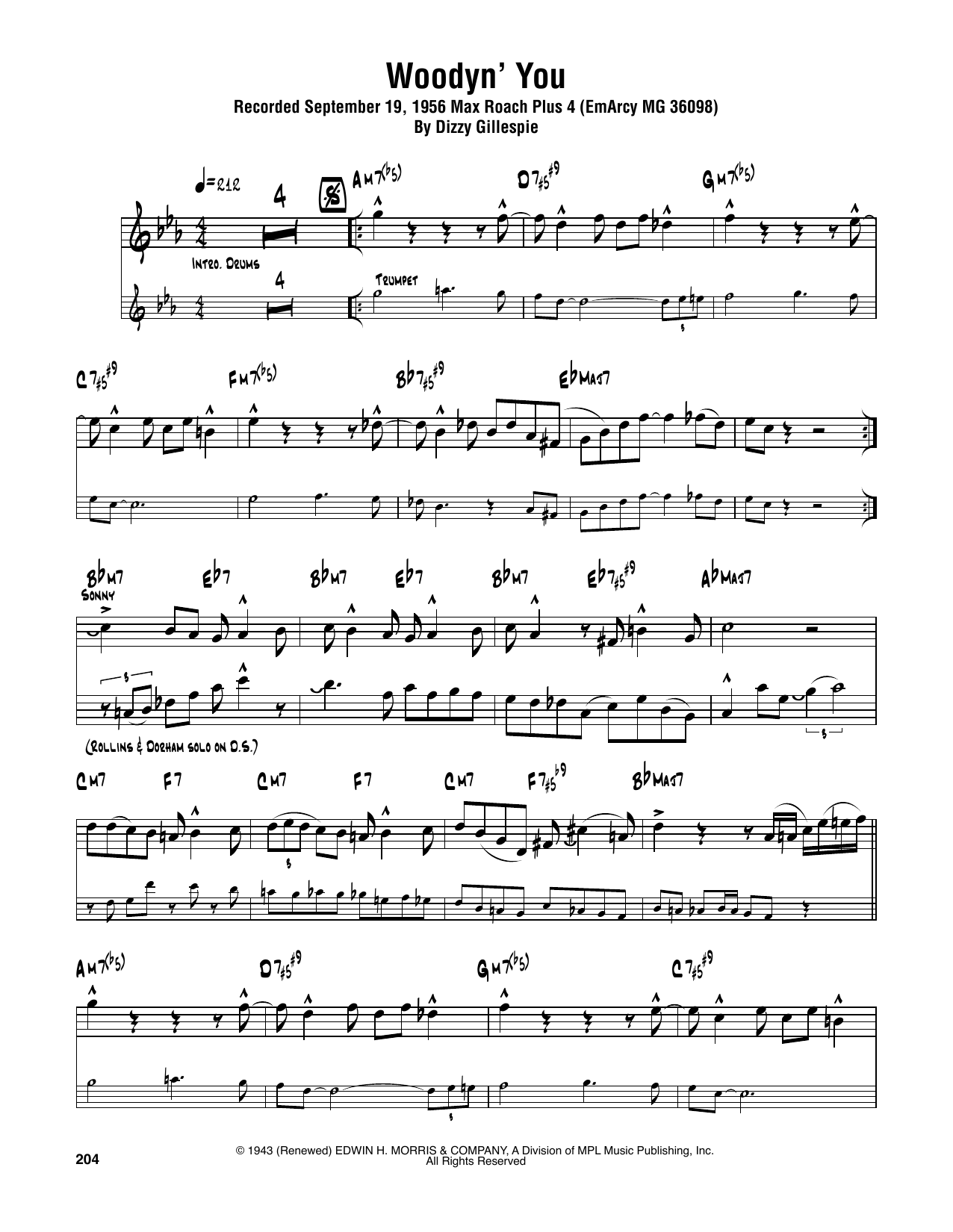Product gallery: Page 1 of 1 Woodyn' You, Sonny Rollins