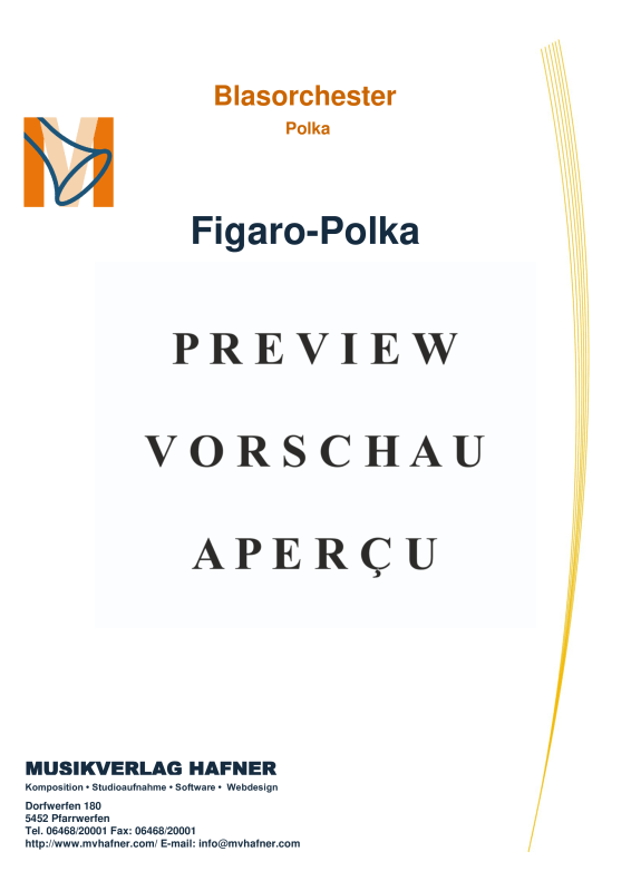 Product gallery: Page 2 of 11 Figaro-Polka, , (large wind orchestra)
