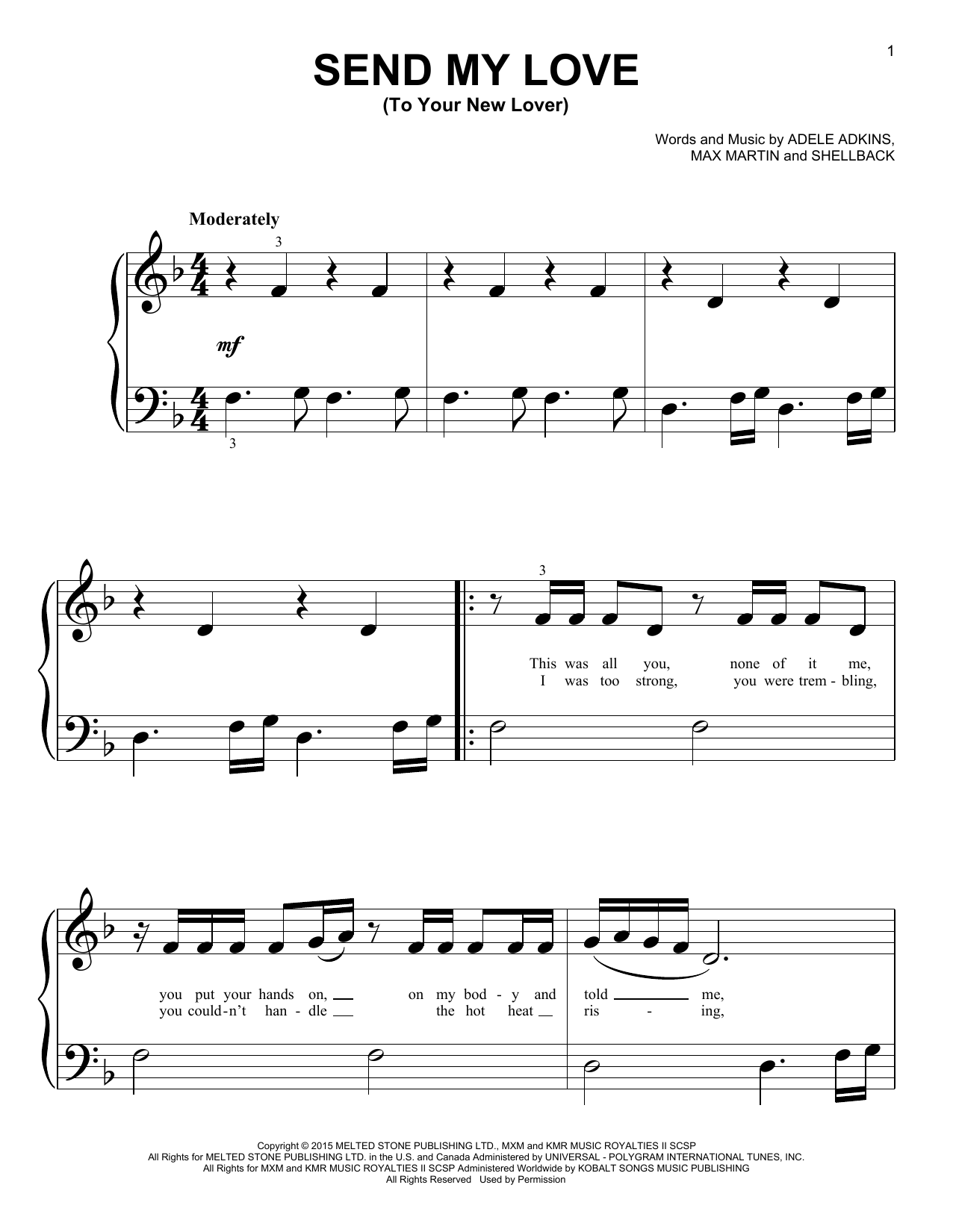 Produktbild zu: Send My Love (To Your New Lover)