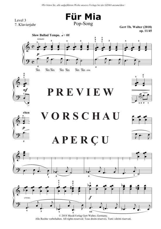 Produktgalerie: Seite 2 von 3 Für Mia , , Klavier Solo