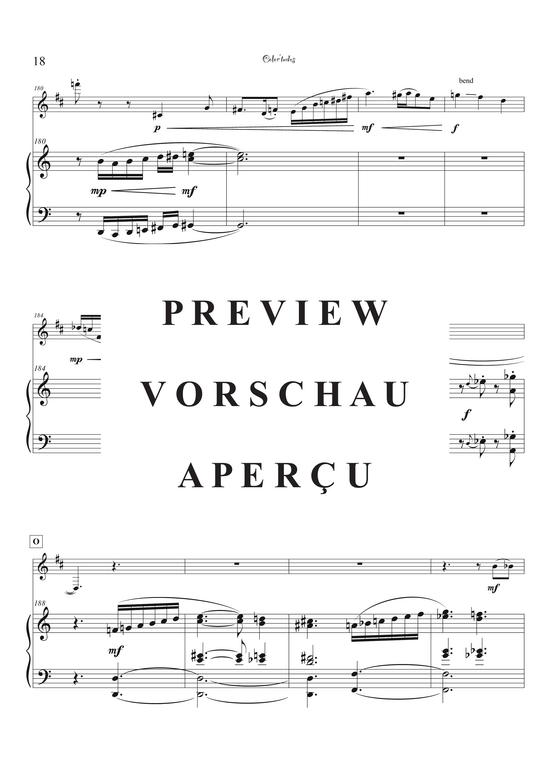 Product gallery: Page 21 of 44 Color´tudes - Five Attitudinal Colors , , (bass clarinet + piano)
