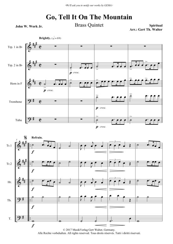 Produktbild zu: Go Tell It On The Mountain Spiritual