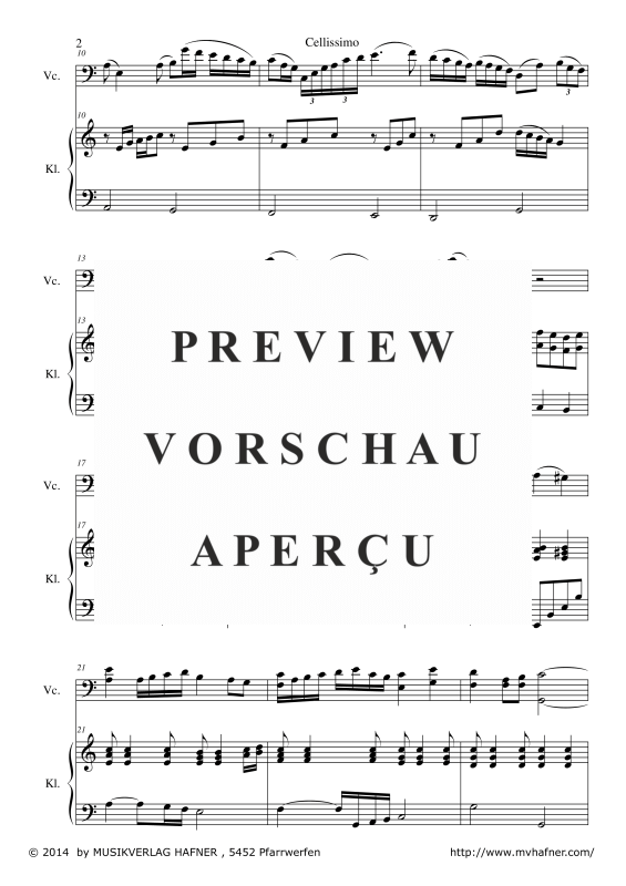 Product gallery: Page 6 of 8 Cellissimo, , (violoncello and piano)