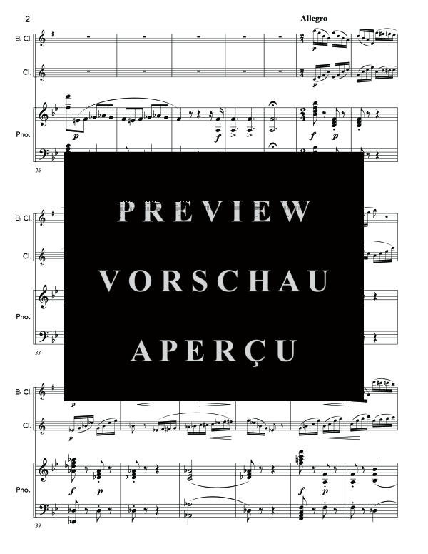 Produktgalerie: Seite 6 von 11 Gran Duetto Concertato sopra motivi dell´opera La Sonnambula, , (Trio Klarinette in Es, Klarinette in B und Klavier)