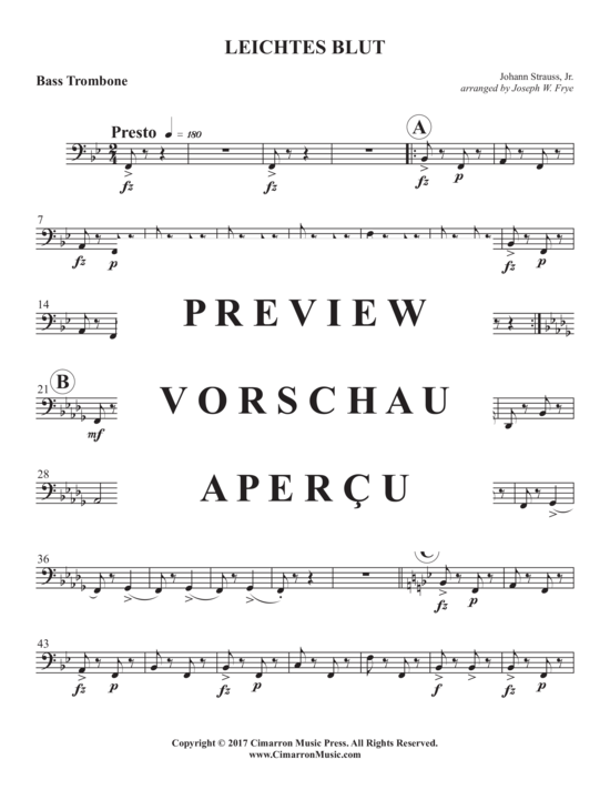 Product gallery: Page 13 of 14 Leichtes Blut , , (Trombone quartet)