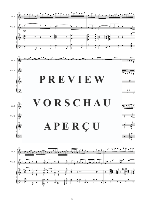 Produktgalerie: Seite 10 von 11 Doppel Konzert 2 Violinen D-Moll BWV 1043, , 2 Violinen und Cembalo/Klavier