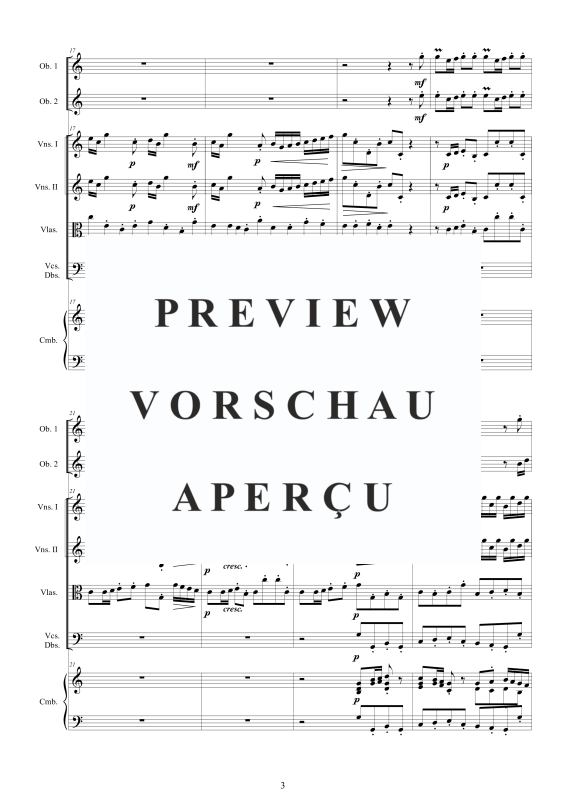 Produktgalerie: Seite 4 von 11 Concerto No.9 in C-Dur Op.9, , 2 Oboen Solo, Streicher Ensemble und Cembalo BC