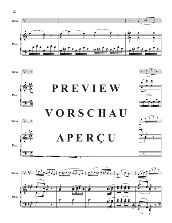 Product gallery: Page 13 of 21 Sonatina in D Major , , (tuba + piano)