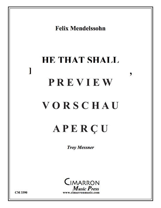 Produktgalerie: Seite 2 von 9 He That Shall Endure to the End, Shall be Saved , , (Blechbläser Quintett)