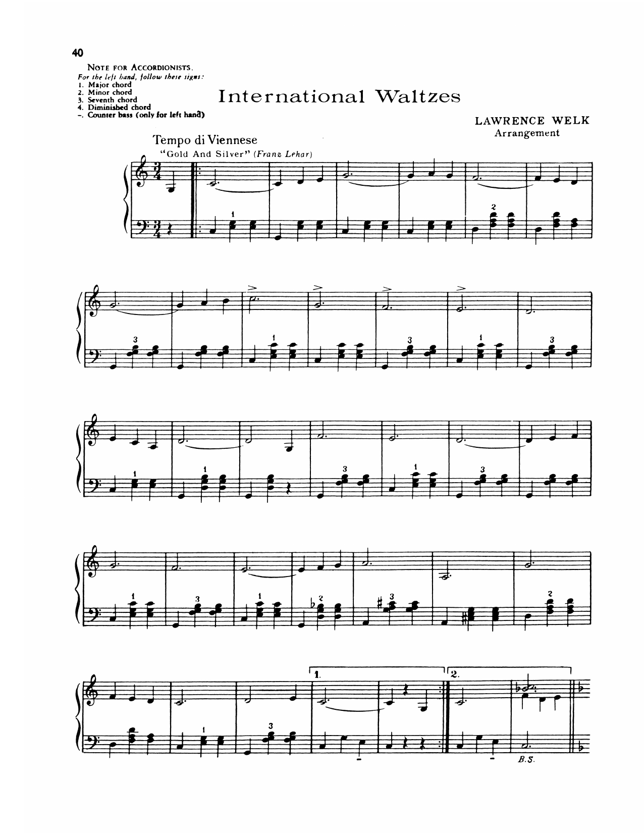 Produktgalerie: Seite 1 von 1 International Waltzes, Lawrence Welk, Klavier