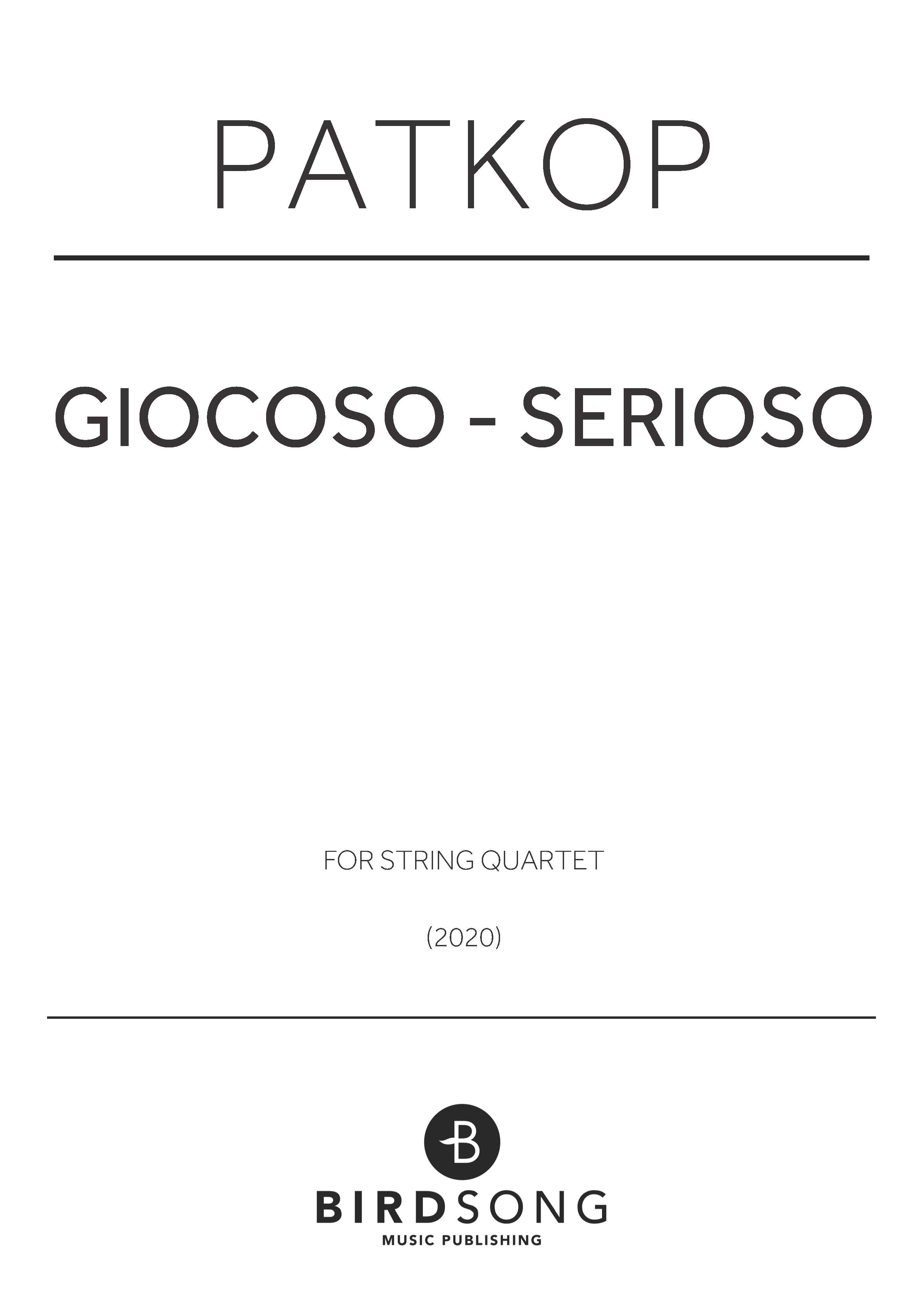 Produktbild zu: giocoso - serioso