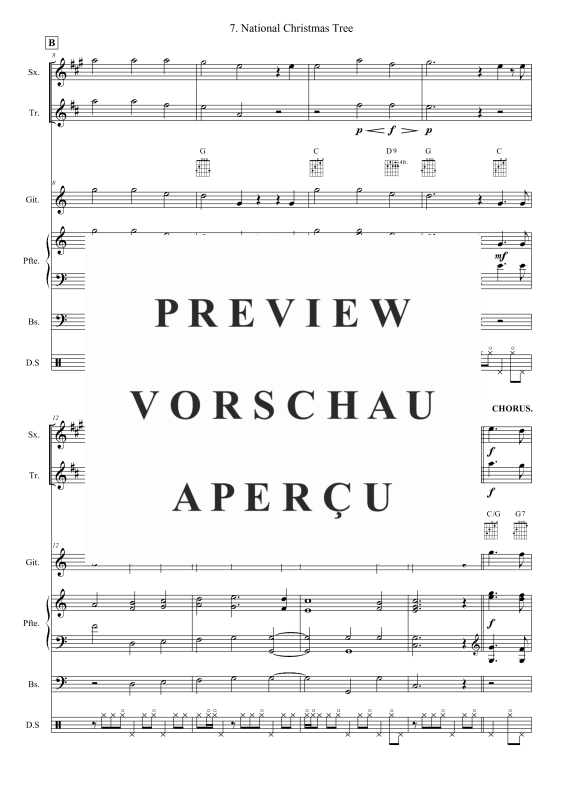 Produktgalerie: Seite 3 von 11 National Christmas Tree, , (Combo Band (und 2 Bläser(