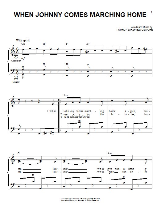 Product gallery: Page 1 of 1 When Johnny Comes Marching Home, Gary Meisner