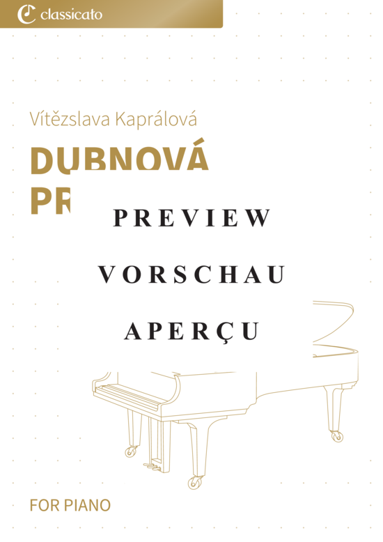 Product gallery: Page 2 of 7 Dubnová Preludia - op. 13, No. 4, Vivo , , Piano Solo