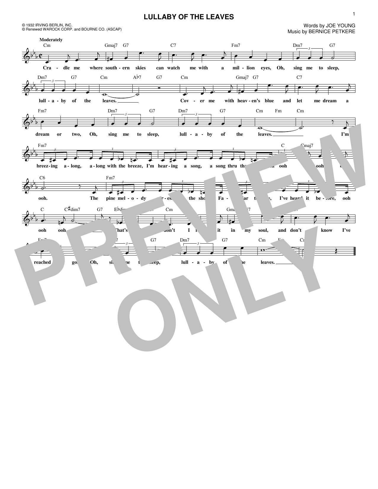 Product picture to: Lullaby Of The Leaves