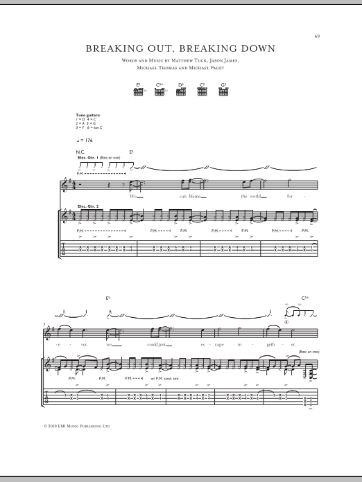 Produktgalerie: Seite 1 von 1 Breaking Out, Breaking Down, Bullet For My Valentine, Gitarre