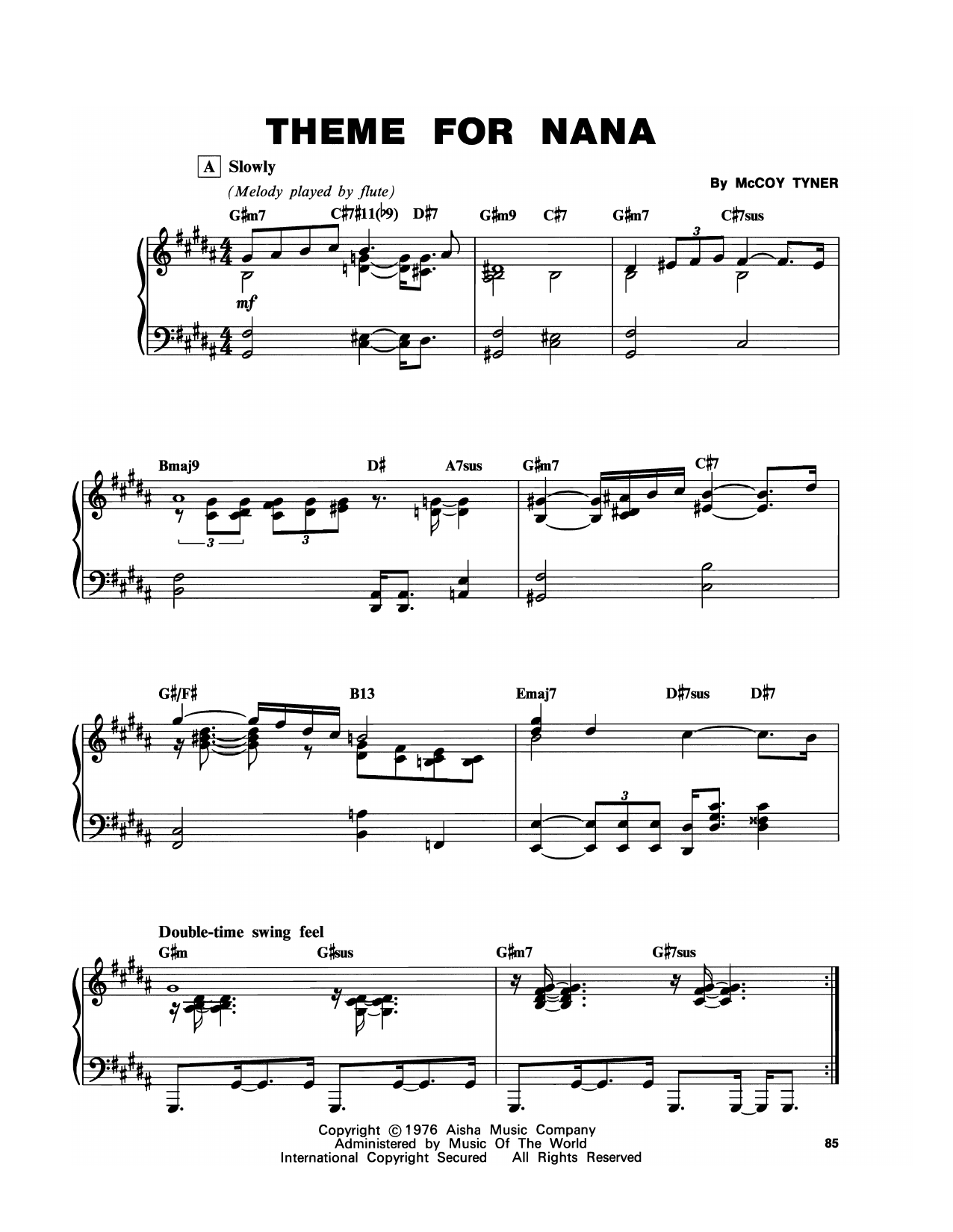 Produktbild zu: Theme For Nana