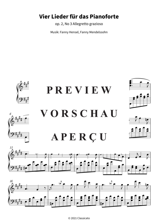 Product gallery: Page 4 of 8 Vier Lieder für das Pianoforte, op. 2 , , Piano Solo