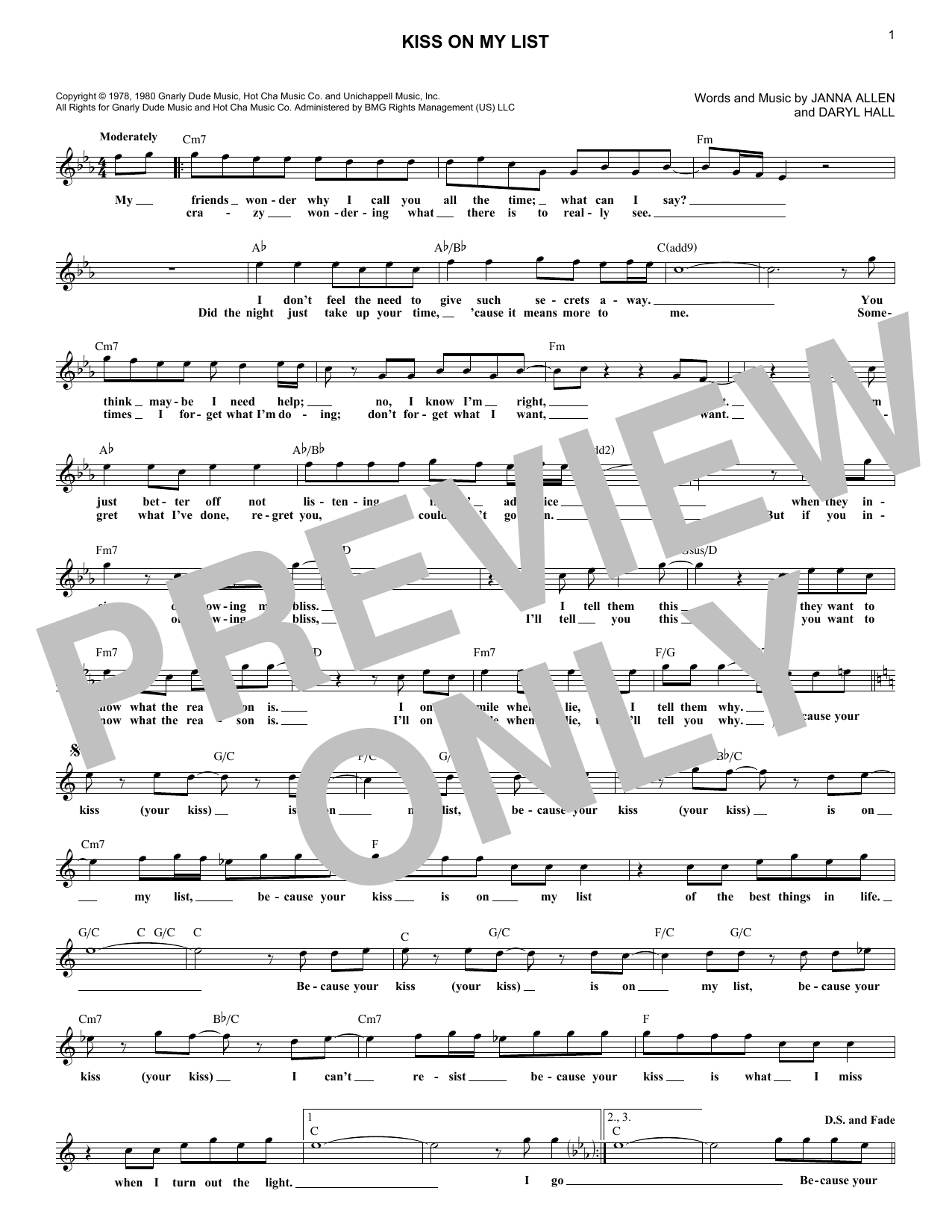 Produktbild zu: Kiss On My List