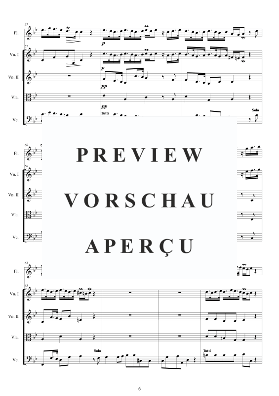 Produktgalerie: Seite 7 von 11 Concerto No.8 to 5 in F-Dur Op.5, , Querflöte Solo und Streicher Ensemble