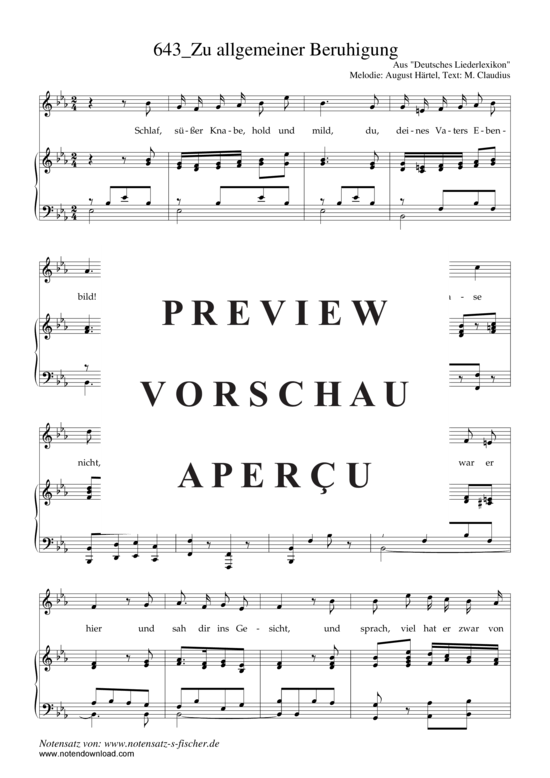Product gallery: Page 2 of 3 Zu allgemeiner Beruhigung , , Piano and Voice