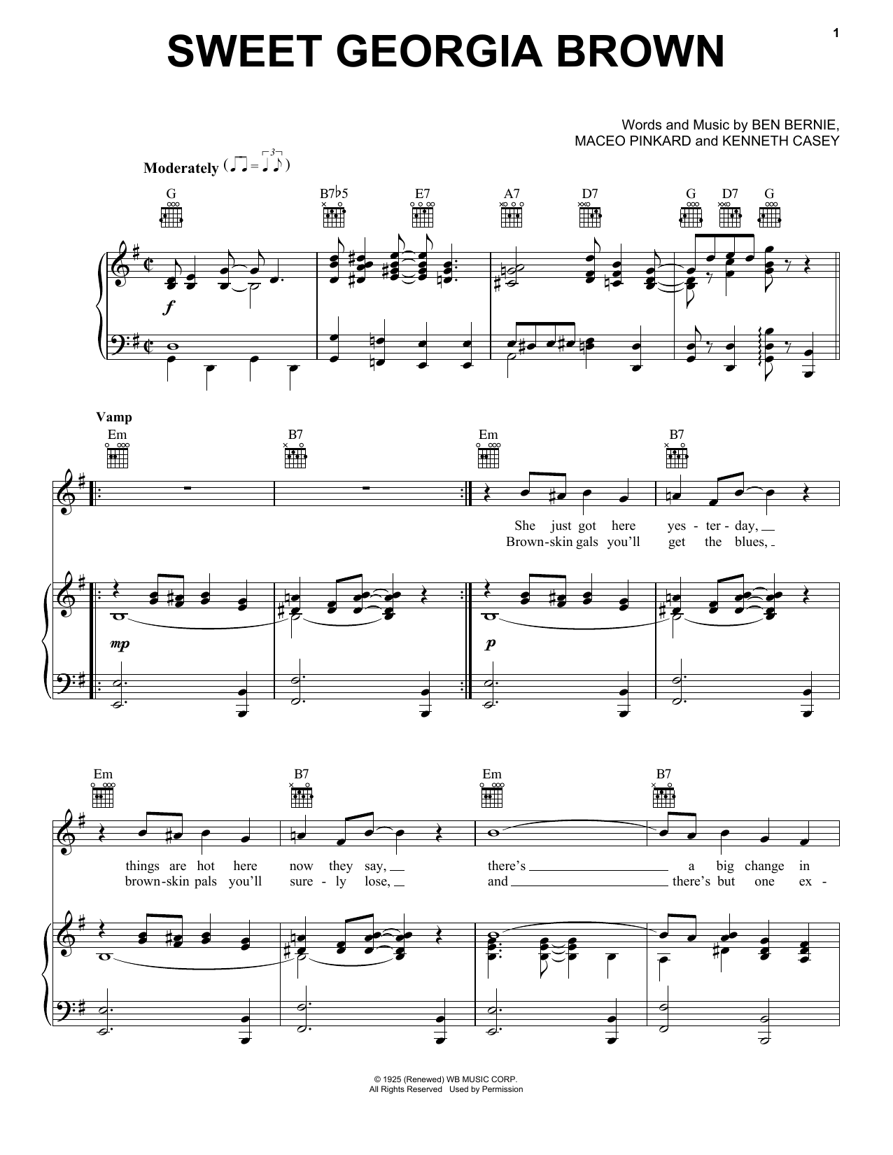 Produktbild zu: Sweet Georgia Brown