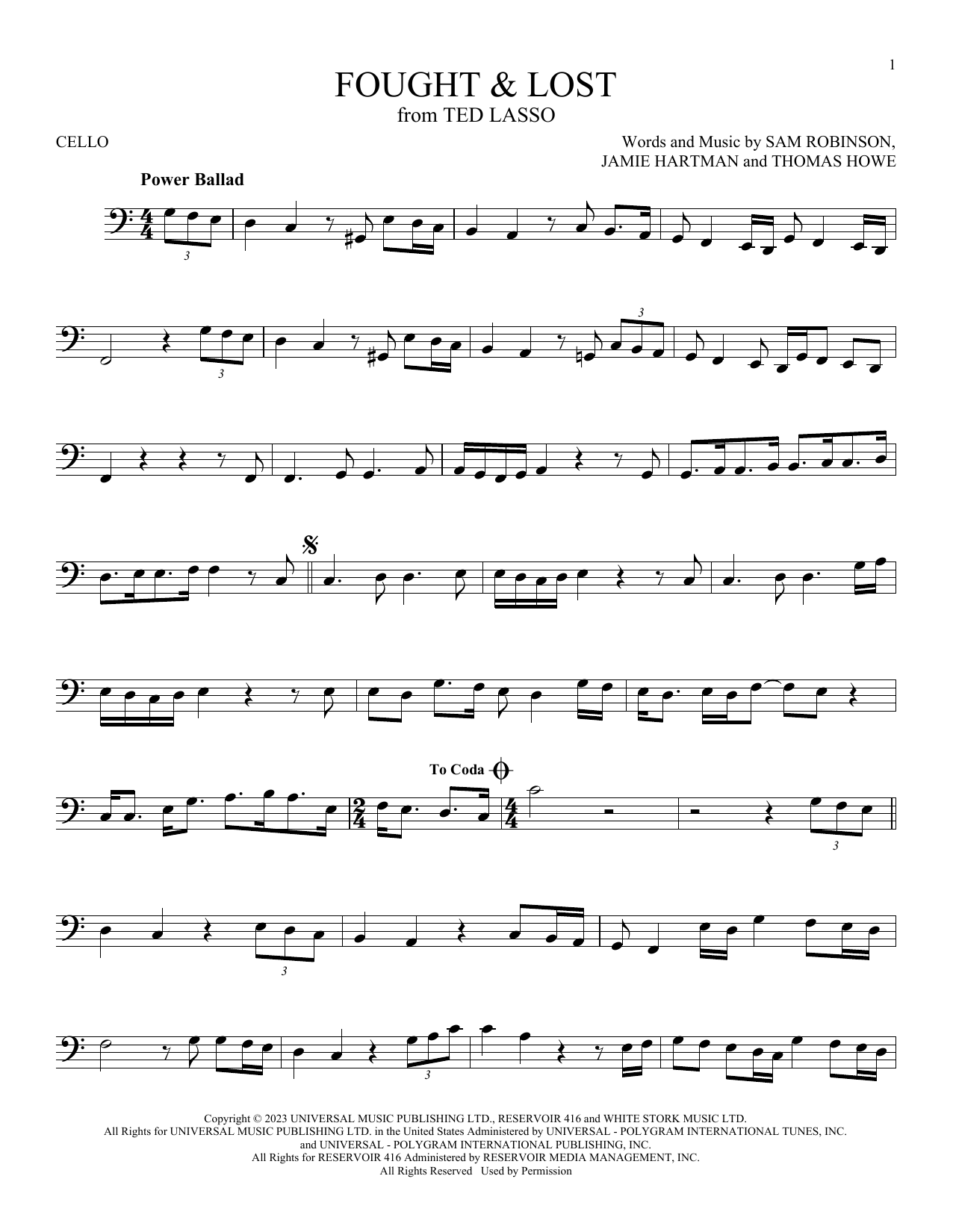 Produktgalerie: Seite 1 von 1 Fought & Lost (feat. Brian May), Sam Ryder, Violoncello