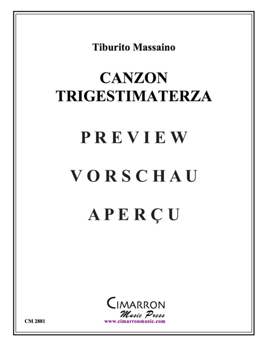 Product gallery: Page 2 of 15 Canzon Trigestimaterza , , (Trombone ensemble)
